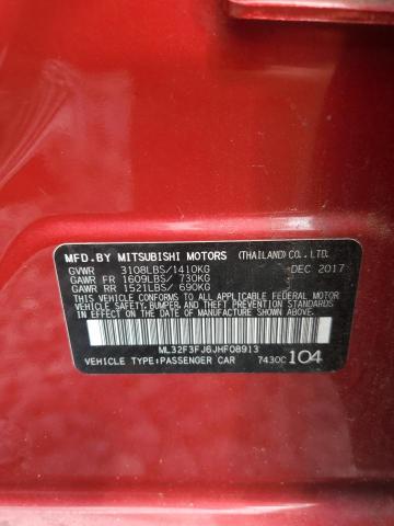 2018 MITSUBISHI MIRAGE G4 ML32F3FJ6JHF08913
