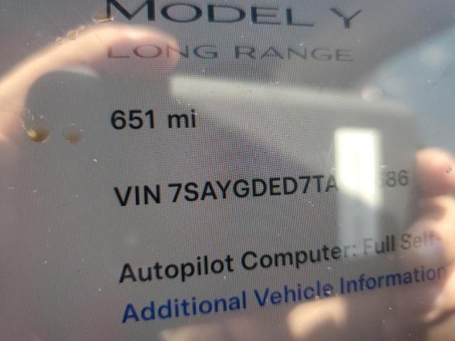2026 TESLA MODEL Y 7SAYGDED7TA417686