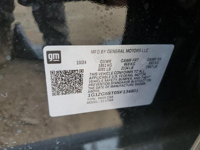 2025 CHEVROLET MALIBU RS 1G1ZG5ST0SF134801