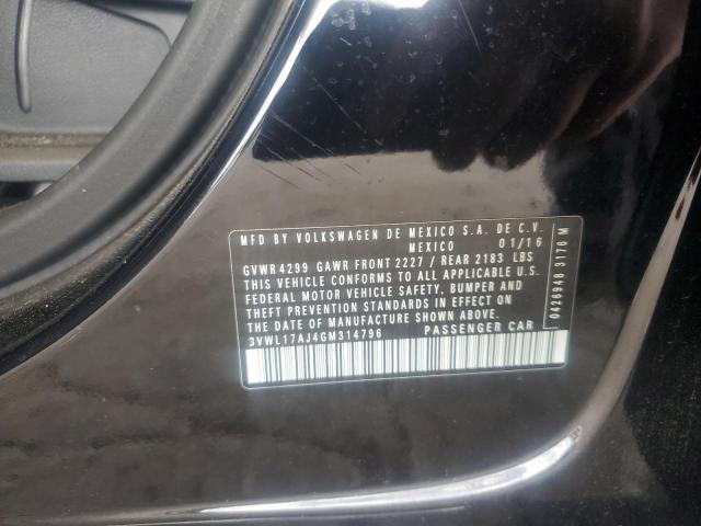 2016 VOLKSWAGEN JETTA SEL 3VWL17AJ4GM314796