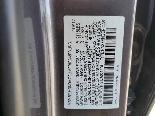 2018 HONDA ACCORD TOURING 1HGCV1F91JA004775