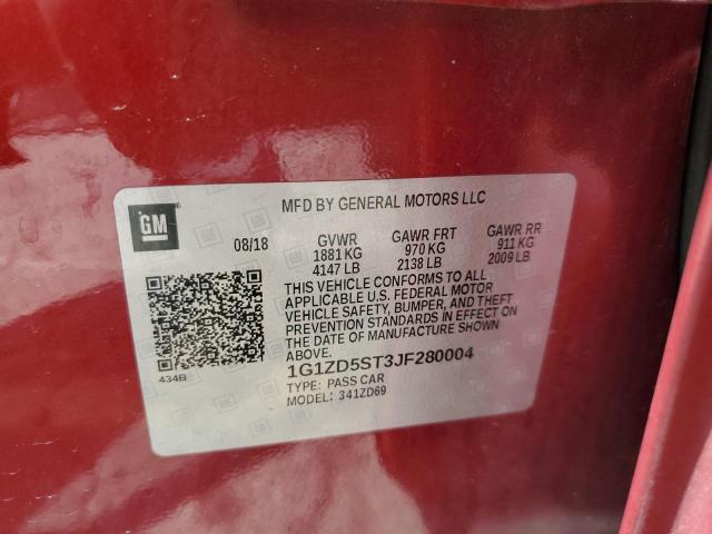 2018 CHEVROLET MALIBU LT 1G1ZD5ST3JF280004