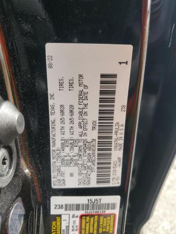 2022 TOYOTA TUNDRA CRE 5TFJA5EC6NX010130