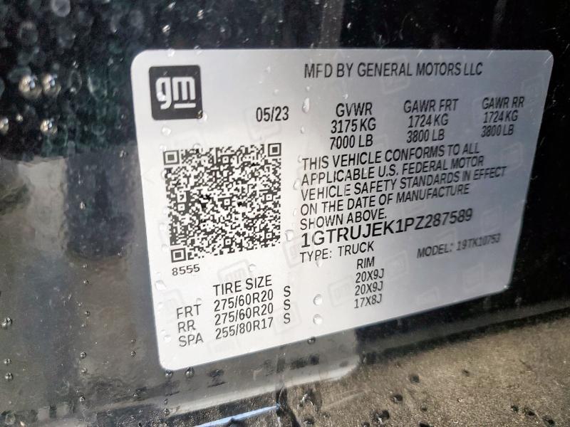 2023 GMC SIERRA K15 1GTRUJEK1PZ287589