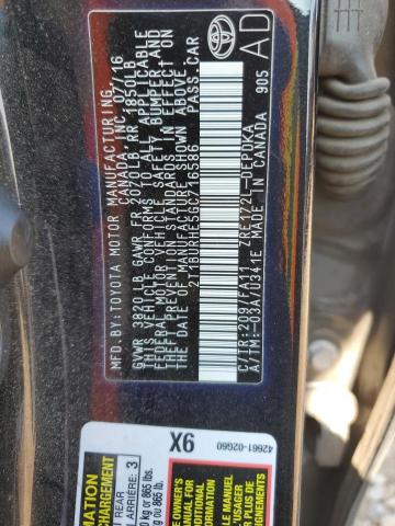 2016 TOYOTA COROLLA L - 2T1BURHE5GC716586