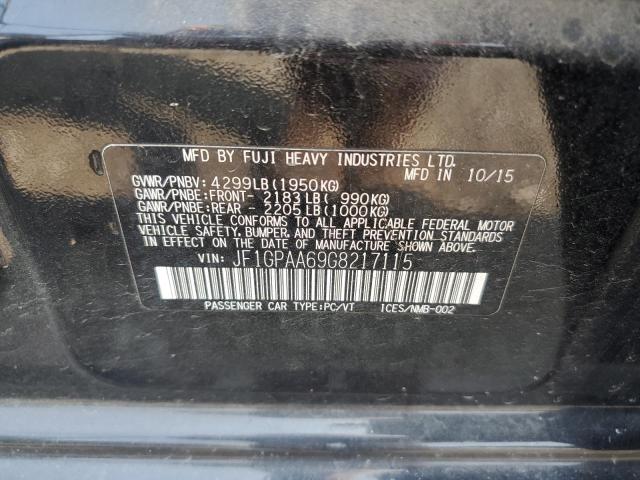 2016 SUBARU IMPREZA JF1GPAA69G8217115