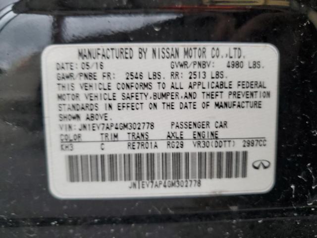 2016 INFINITI Q50 PREMIU - JN1EV7AP4GM302778