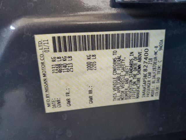 2011 NISSAN MAXIMA S - 1N4AA5AP5BC827400