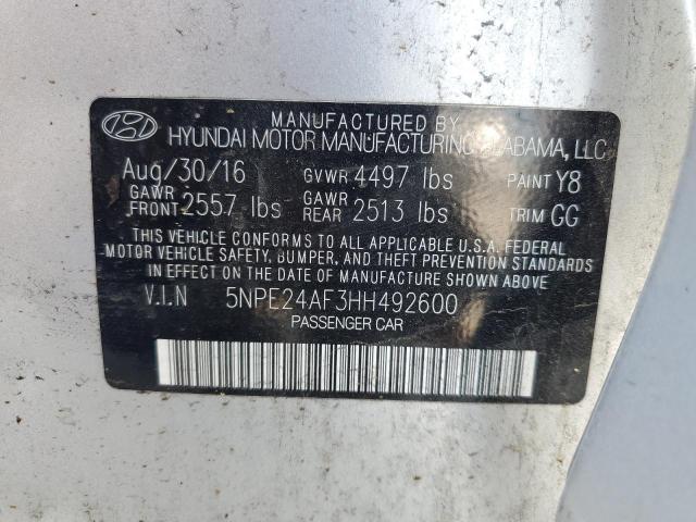 2017 HYUNDAI SONATA SE - 5NPE24AF3HH492600