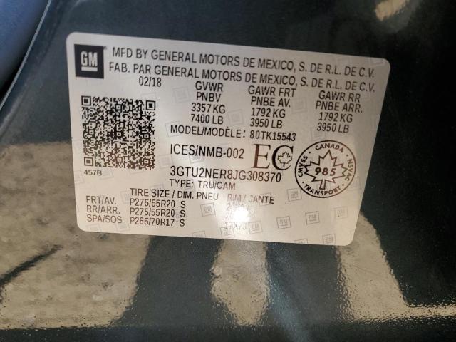 2018 GMC SIERRA K15 3GTU2NER8JG308370
