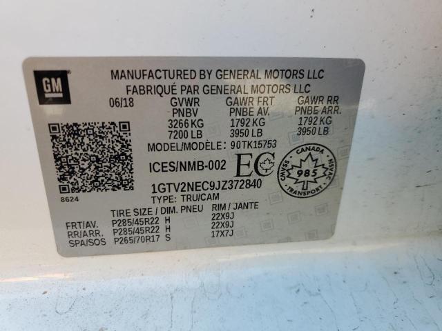 2018 GMC SIERRA K15 1GTV2NEC9JZ372840