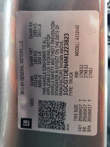 2021 CHEVROLET COLORADO Z - 1GCGTDEN4M1223823