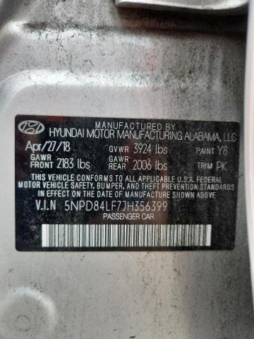 2018 HYUNDAI ELANTRA SEL - 5NPD84LF7JH356399