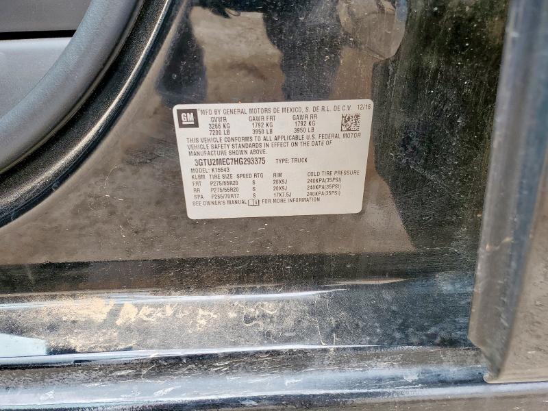 2017 GMC SIERRA K15 3GTU2MEC7HG293375
