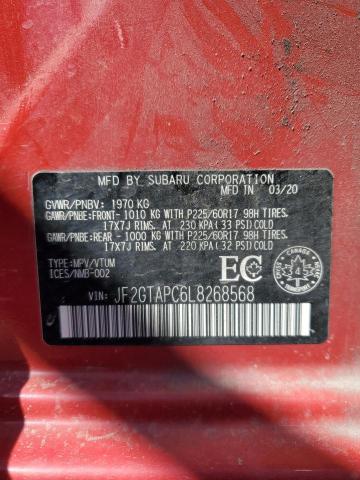 2020 SUBARU CROSSTREK JF2GTAPC6L8268568