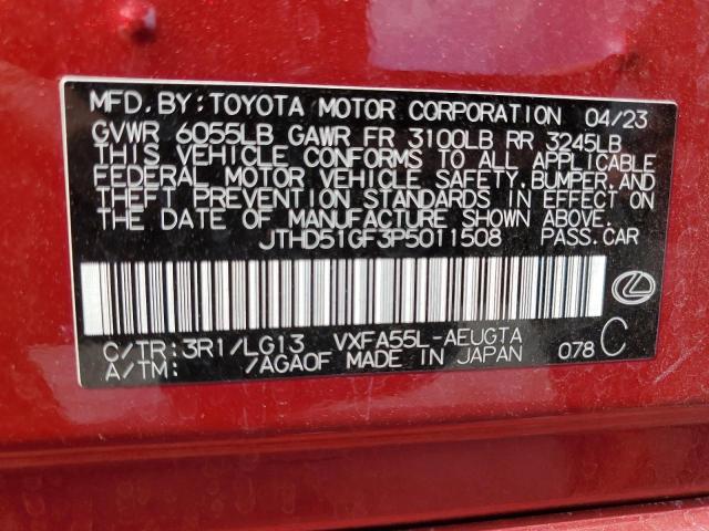2023 LEXUS LS 500 BASE JTHD51GF3P5011508