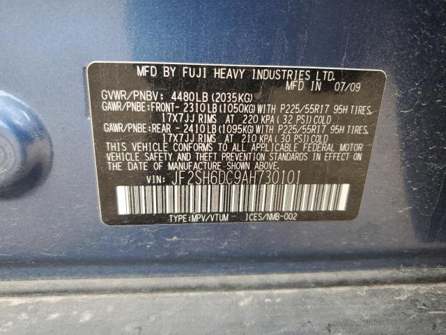 2010 SUBARU FORESTER 2 - JF2SH6DC9AH730101