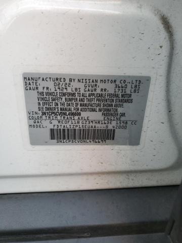 2022 NISSAN KICKS SV 3N1CP5CV0NL496699