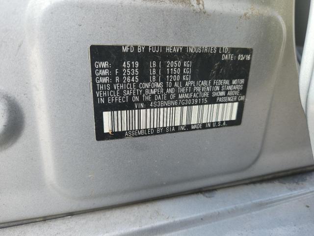 2016 SUBARU LEGACY 2.5 4S3BNBN67G3039115