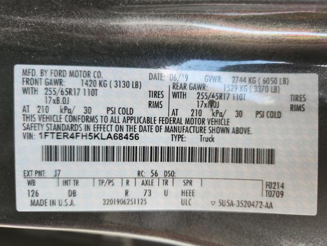 2019 FORD RANGER XL 1FTER4FH5KLA68456