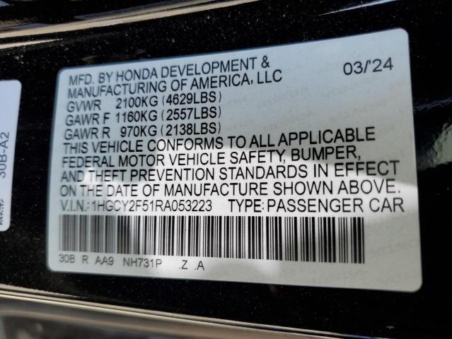 2024 HONDA ACCORD HYBRID SPORT #3302890941