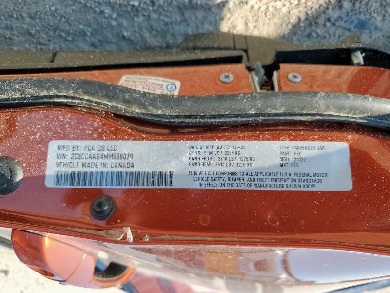 2021 CHRYSLER 300 TOURING 2C3CCAAG4MH538079