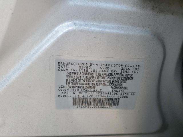 2020 NISSAN KICKS SV 3N1CP5CV2LL520689