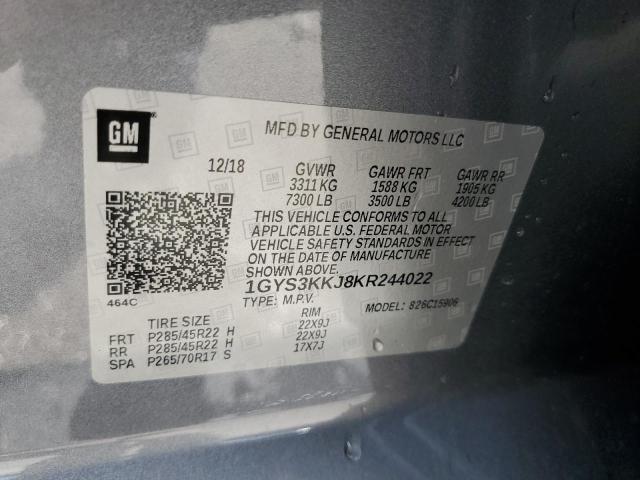 2019 CADILLAC ESCALADE E 1GYS3KKJ8KR244022