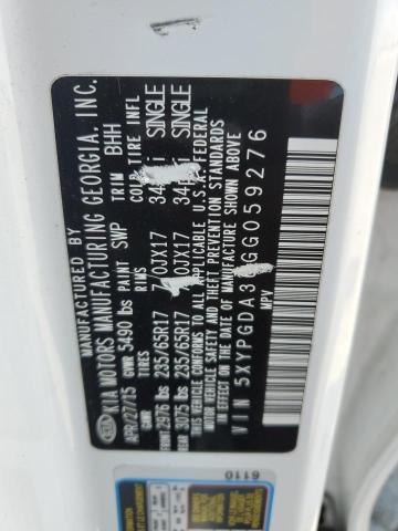 2016 KIA SORENTO LX 5XYPGDA36GG059276