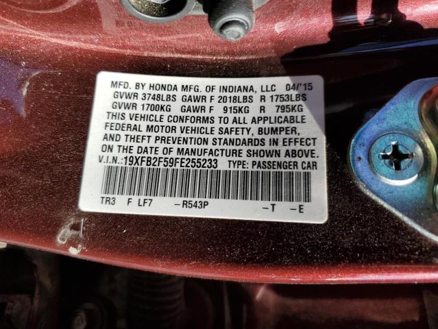 2015 HONDA CIVIC LX - 19XFB2F59FE255233