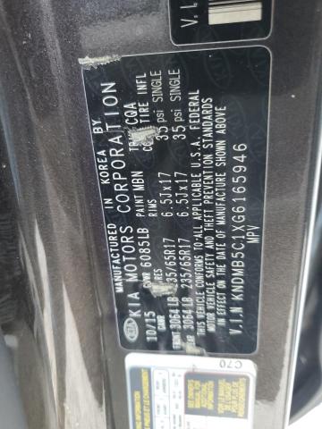 2016 KIA SEDONA LX - KNDMB5C1XG6165946