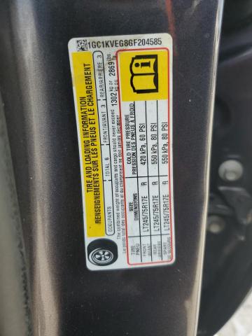 2016 CHEVROLET SILVERADO - 1GC1KVEG8GF204585