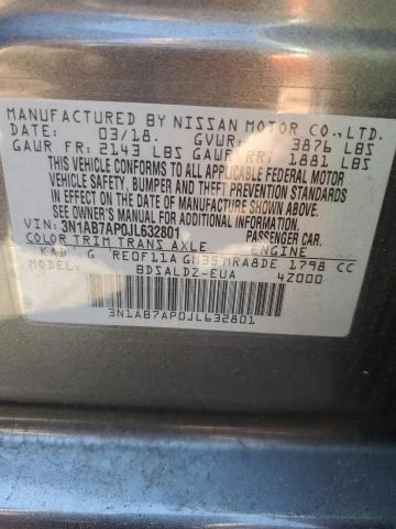 2018 NISSAN SENTRA S/S 3N1AB7AP0JL632801