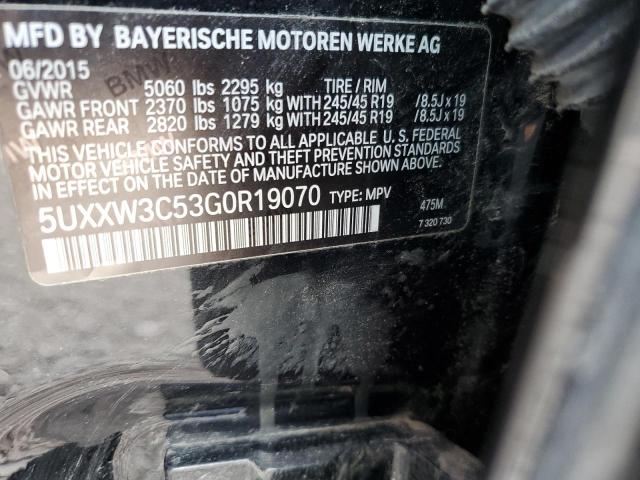 2016 BMW X4 XDRIVE2 5UXXW3C53G0R19070