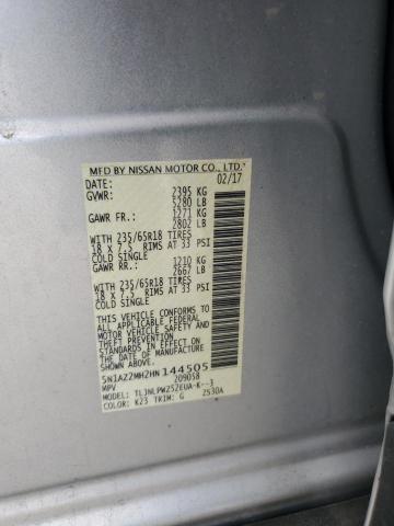 2017 NISSAN MURANO S - 5N1AZ2MH2HN144505
