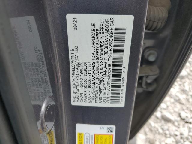 2021 HONDA ACCORD LX 1HGCV1F1XMA105988