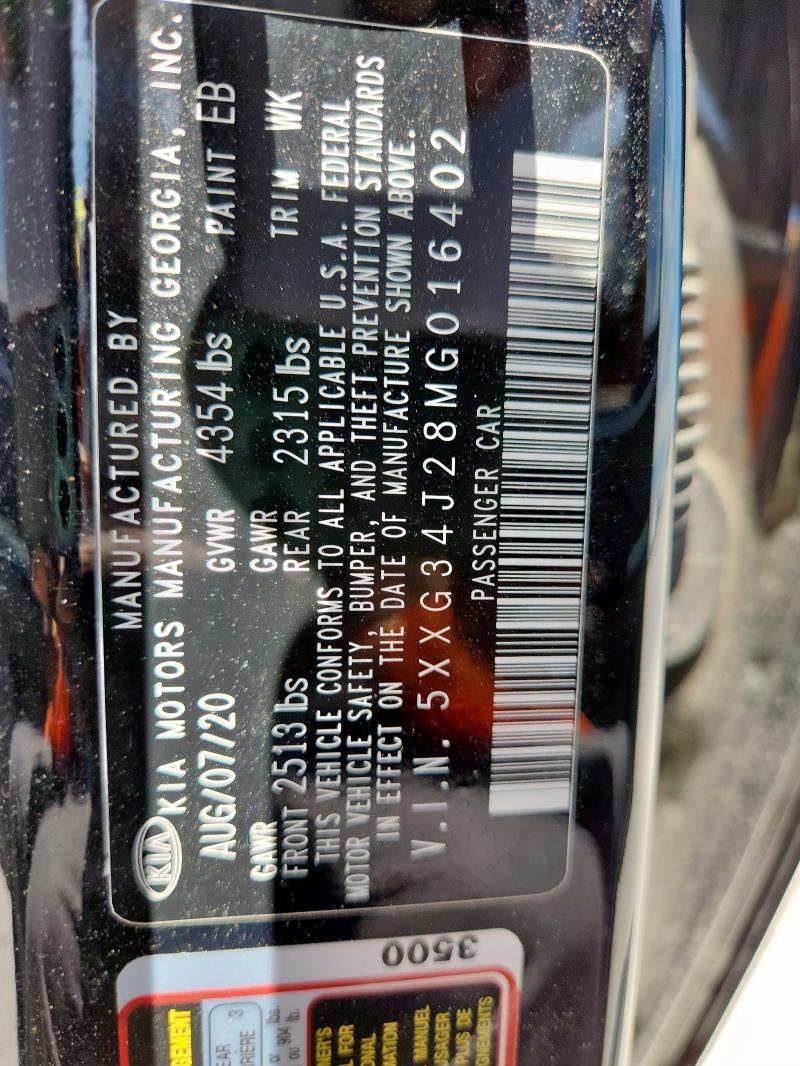 2021 KIA K5 EX 5XXG34J28MG016402