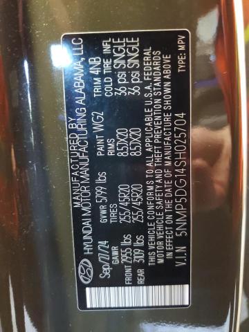 2025 HYUNDAI SANTA FE CALLIGRAPHY 5NMP5DG14SH025704