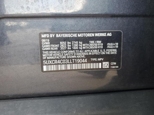 2020 BMW X5 SDRIVE 5UXCR4C03LLT19044