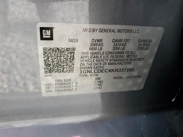 2019 CHEVROLET TAHOE POLI 1GNLCDECXKR337165