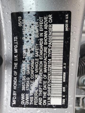 2019 HONDA CIVIC LX SHHFK7H32KU226104