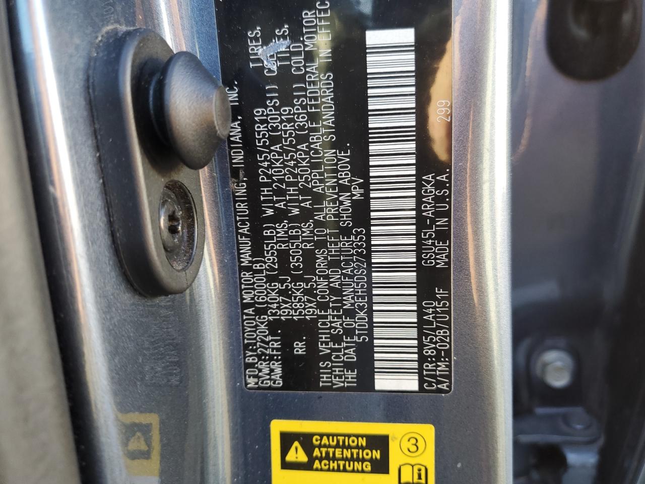 TOYOTA HIGHLANDER LIMITED