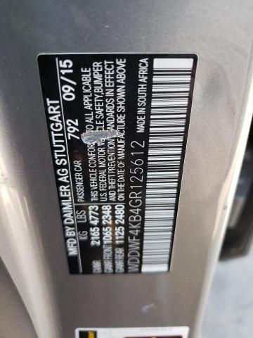 2016 MERCEDES-BENZ C 300 4MAT WDDWF4KB4GR125612