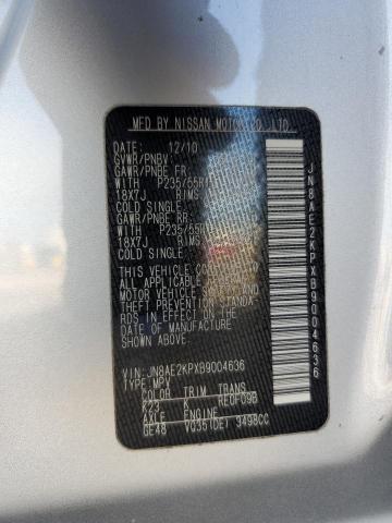 2011 NISSAN QUEST S - JN8AE2KPXB9004636