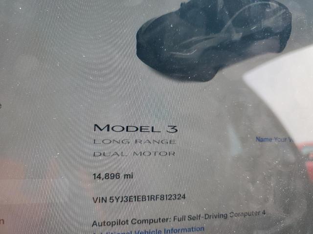 2024 TESLA MODEL 3 5YJ3E1EB1RF812324