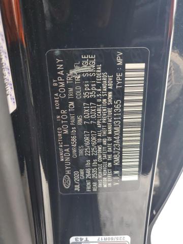 2021 HYUNDAI TUCSON SE KM8J23A4XMU311365