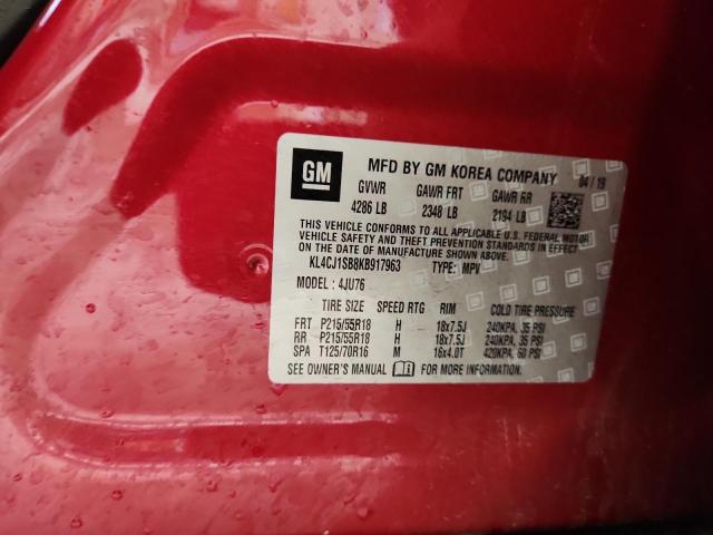 2019 BUICK ENCORE SPO - KL4CJ1SB8KB917963