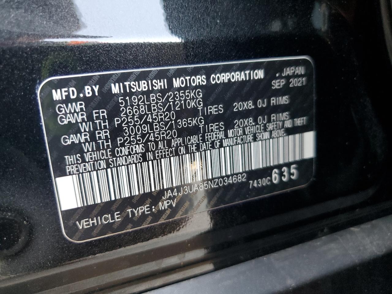 MITSUBISHI OUTLANDER SE