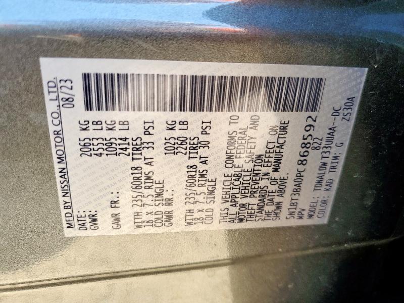 2023 NISSAN ROGUE SV - 5N1BT3BA0PC868592