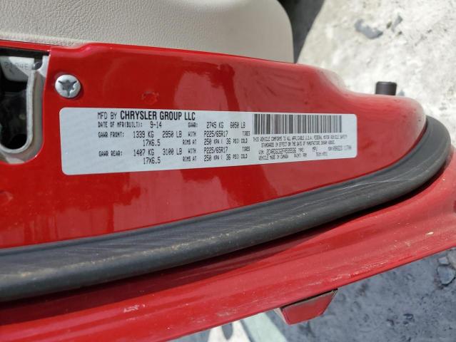 2015 DODGE GRAND CARA 2C4RDGCG2FR535536
